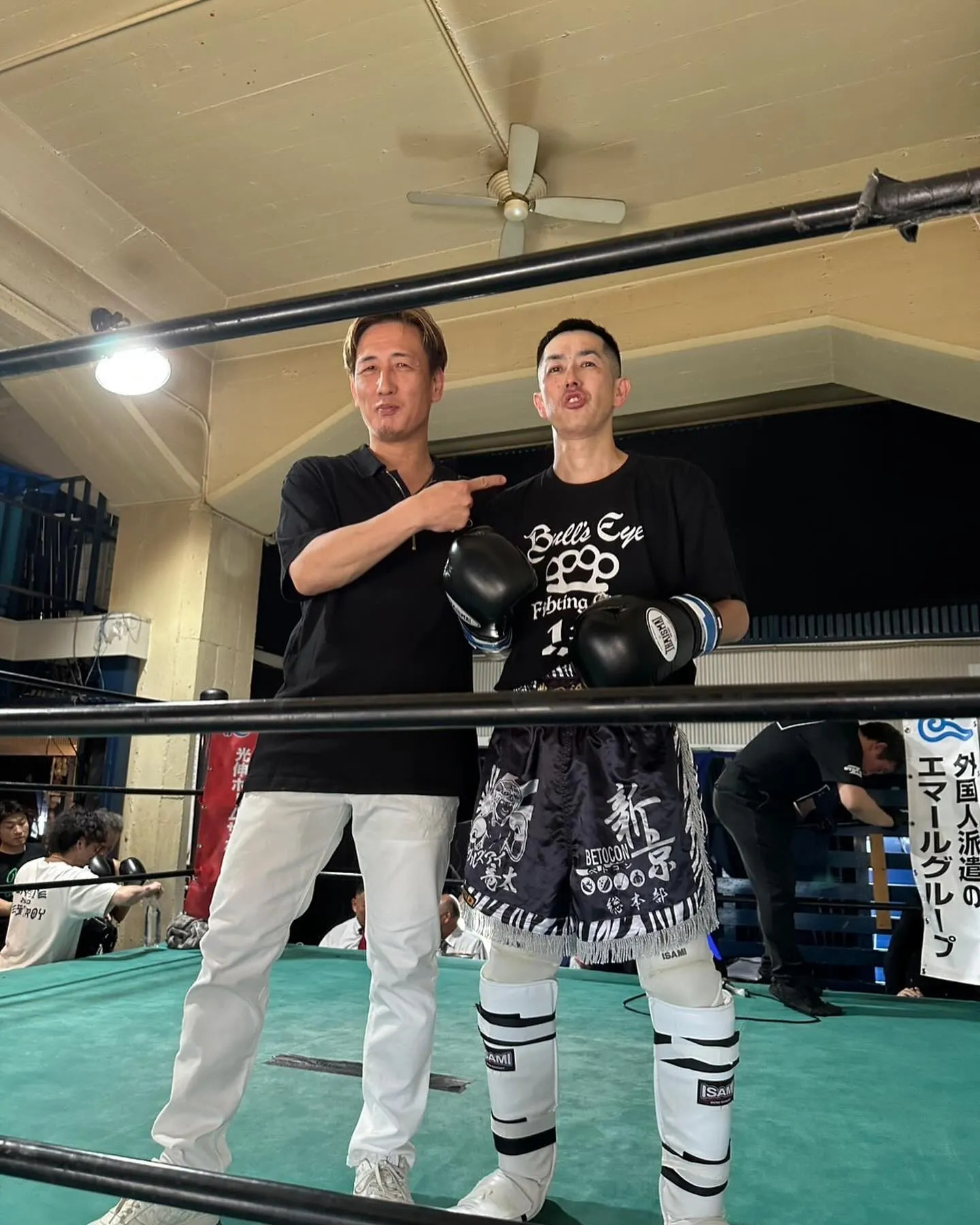 昨日オヤジファイト開催でブルズアイファイティングクラブ2名出...